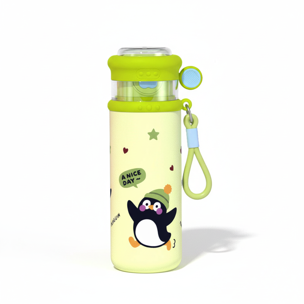 Penguin Green Sipper water bottle