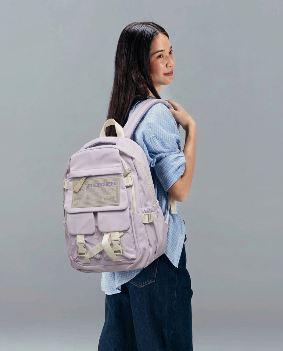 Pink korean bags for college